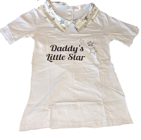 * Daddy's Little Star Short Sleeve Mix & Matching Shirt Clearance XX XS S L