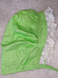 Adult Baby Bonnets Green Frogs and Lily Pads Clearance