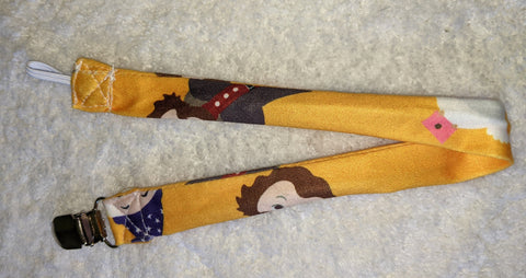 Wizard Matching Fabric Pacifier Clips  Clearance