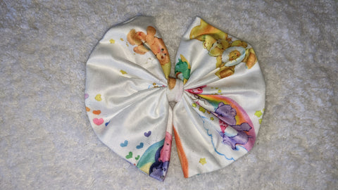 80's Rainbow Bears Boutique Fabric Hair Bow