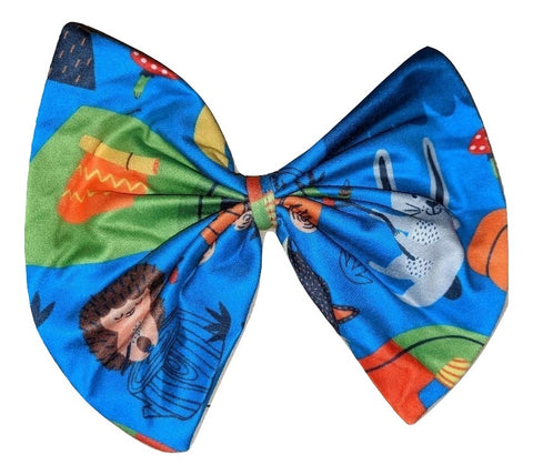 CAMPING MATCHING Boutique Fabric Hair Bow Clearance