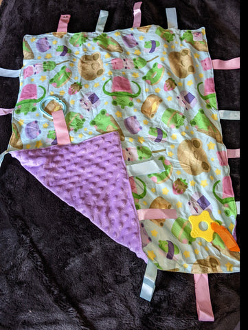 FROGGIE TREATS Cuddle Sensory Security Blanket Toys