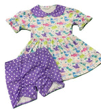 * Pastel Dinosaurs Matching Bloomers Short Clearance xxs only