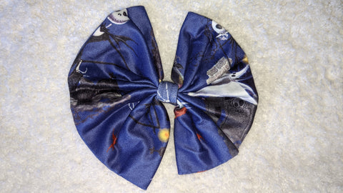 Skull Boutique Fabric Hair Bow
