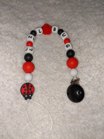 Lil Bug SILICONE TEETHER CHEWING PACIFIER CLIP