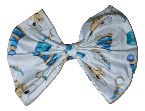 Vintage Toys MATCHING Boutique Fabric large Hair Bow clearance