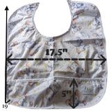 Carousel Ponies Water Proof Bib with pocket