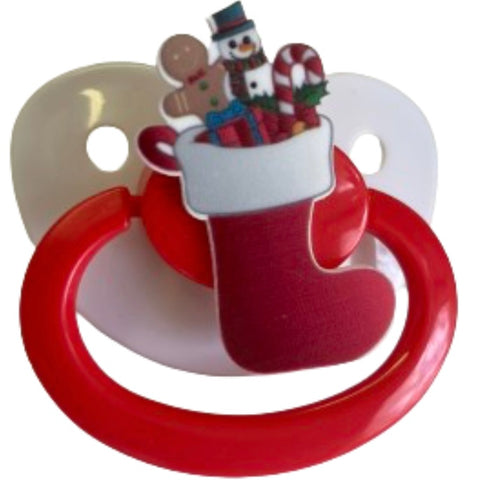 Christmas Stocking Character Adult Pacifier