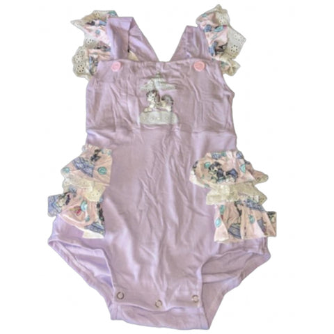 Carousel Ponies Ruffle Romper