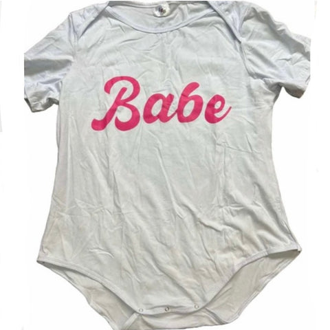 Babe Cotton Short Sleeve T-Shirt Bodysuit