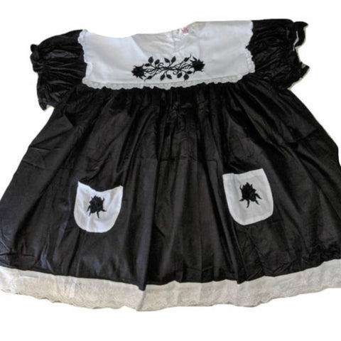 DISCONTINUED Embroidered BabyDoll Dress Goth Roses