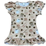 LIL LATTE COFFEE DIAPER SHIRT *