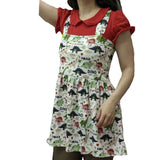 Wild Dino Friends Suspender Skirt Dress XS ONLY