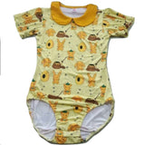 Hunny Bunny Bodysuit WITH PETER PAN STYLE COLLAR Clearance