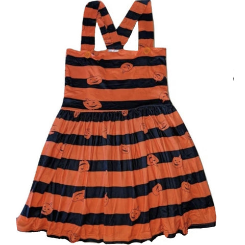 * SUSPENDER Pumpkin Jumper Skirt Dress Clearance XXS XS S M XL