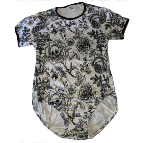 Goth Roses Short Sleeve Onesie Clearance