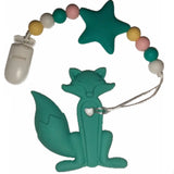 Fox Silicone Teether Chewing Toy Pacifier Clip VARIETY