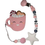 Drinks Silicone Teether Chewing Toy Pacifier Clip VARIETY