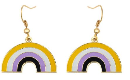 Boutique Earrings non binary Rainbow