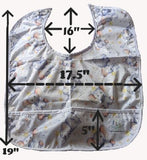 Spotted Pups Water Proof Bib with Pocket