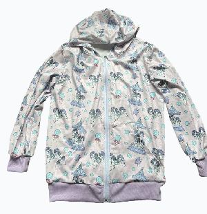CAROUSEL PONIES Sweater with hood & pockets