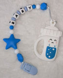 Drinks SILICONE TEETHER CHEWING TOY PACIFIER CLIP