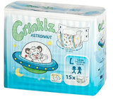 Crinklz Astronaut 1 Pack Adult Diaper (15 Diapers) Full Pack