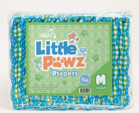 ABU LittlePawz 1 Pack Adult Diaper (10 Diapers) Full Pack