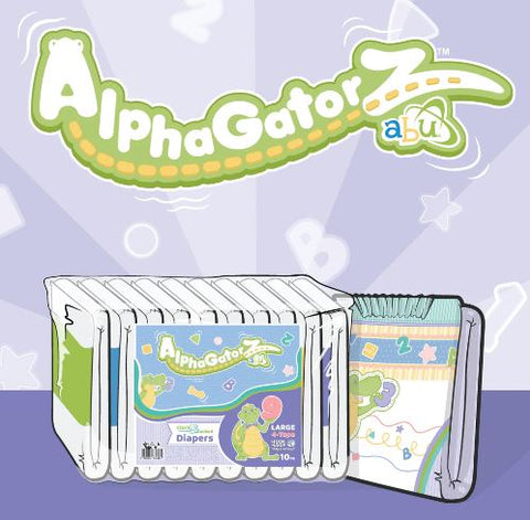ABU AlphaGatorZ 1 Pack Adult Diaper (10 Diapers) Full Pack