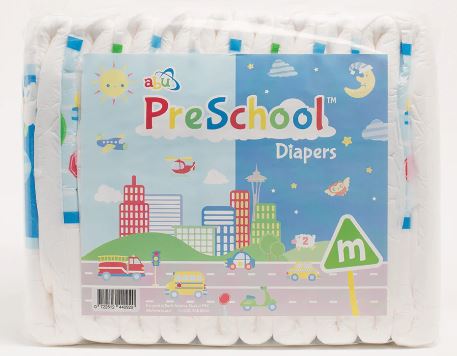 ABU PreSchool Cloth-Backed 1 Pack Adult Diaper (10 Diapers) Full Pack