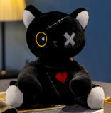 New Goth Dark Series Gothic Kitty Plush Stuffie Toy