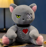 New Goth Dark Series Gothic Kitty Plush Stuffy Toy
