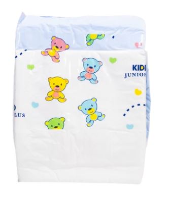 Kiddo Junior Plus Blue ABDL Adult Diaper -1 Single Diaper Sample