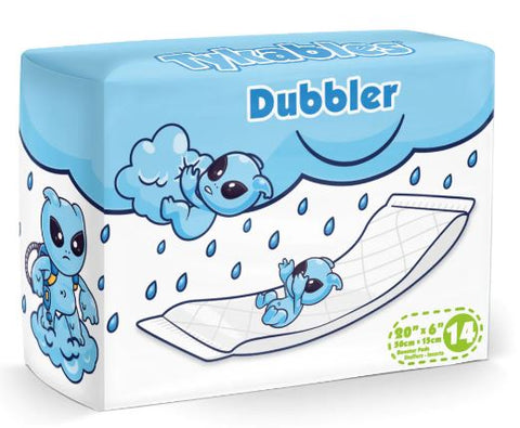 Tykables Dubbler Booster Pads 1 Pack Adult Diaper (14 diaper stuffers) Full Pack