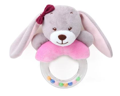 Bunny Pink Rattle Soother Teether