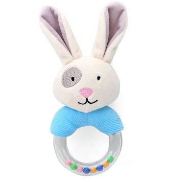 Bunny Blue Rattle Soother Teether