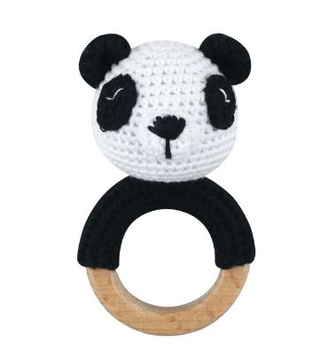 Bear Crochet Rattle Soother Teether