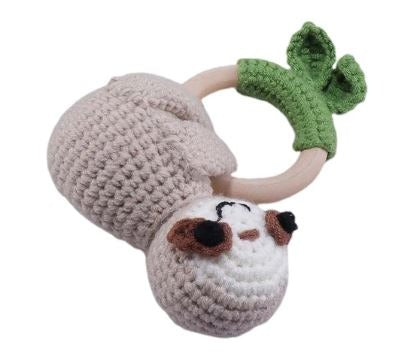 Slooth Crochet Rattle Soother Teether