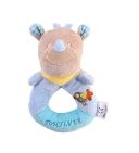 Rino Blue Rattle Soother Teether