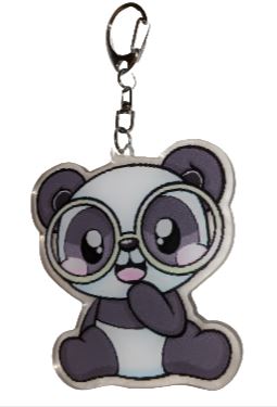 Silly Panda Key Chain