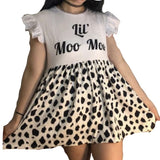Lil Moo Moo Ruffle Sleeve Matching Dress Clearance xxs xs only
