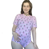 Squishyabdl Cotton Pink Mouse Pattern Bodysuit