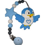 Bird Flamingo Silicone Teether Chewing Toy Pacifier Clip VARIETY