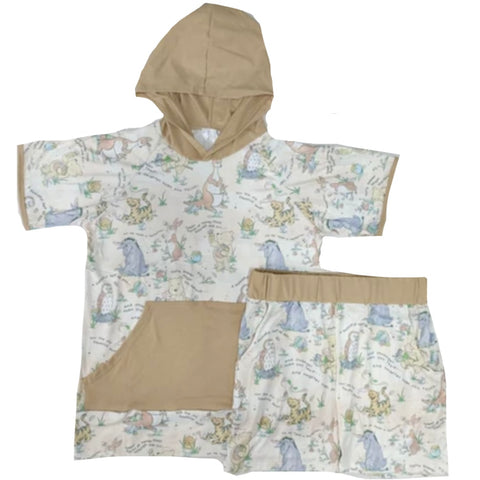 * Little Bear Matching Shirt with Hood & Kangaroo Pocket