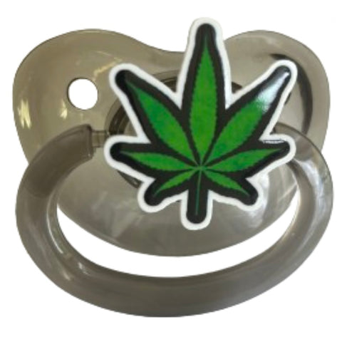 Cannabis Leaf 420 Character Adult Pacifier