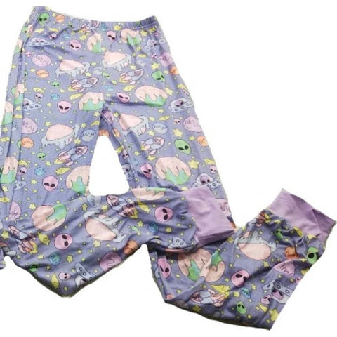 PASTEL ALIENS Matching Pajamas Pants Clearance xxs xs