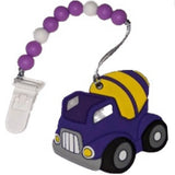 Construction Vehicles Silicone Teether Chewing Toy Pacifier Clip VARIETY