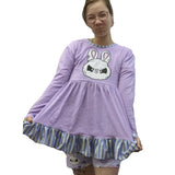 Kawaii Goth Bunny Long Sleeve Dress