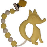 Fox Silicone Teether Chewing Toy Pacifier Clip VARIETY