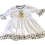 Cow & Apples Short Sleeve Dress